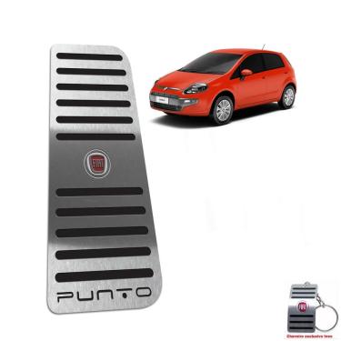 Imagem de Descanso De Pé Aço Inox Fiat Punto 2013 A 2017 Preto