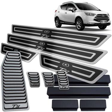 Imagem de Pedaleira Manual Descanso Soleira Jac T5 2016 2019 Preto