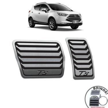 Imagem de Pedaleira Automático Jac T5 2016 A 2019 Em Aço Inox Preto