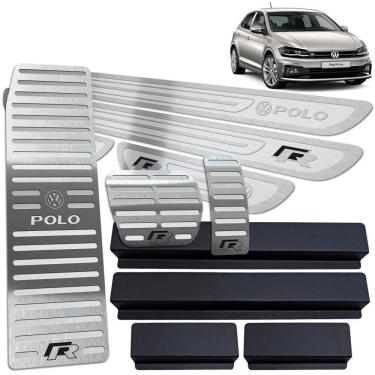 Imagem de Descanso Pedaleira Automático Soleiras Polo R-Line Prata AR