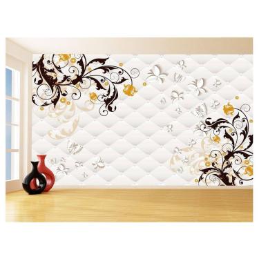 Imagem de Papel De Parede 3D Floral Textura Sala Flores 3,5M Xfl341