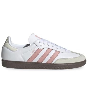 Imagem de adidas Tênis masculino Courtset, Branco e rosa, 8.5