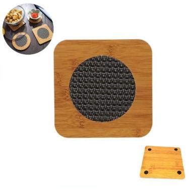 Imagem de Descanso de Panela Suporte Madeira Cozinha Proteção de Mesa - Fwb, Qua