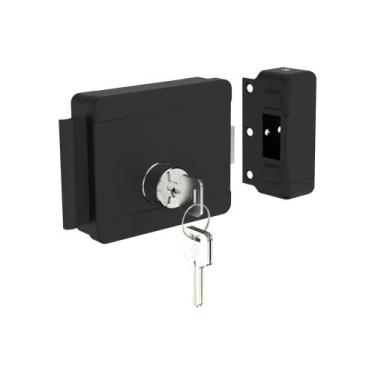 Imagem de Fechadura Elétrica 12V Cilindro Ajustável Abertura Para Direita ou Esq