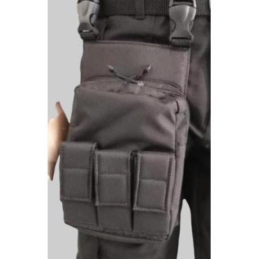 Imagem de Embornal de pernacor preta tecido cordura - KAU