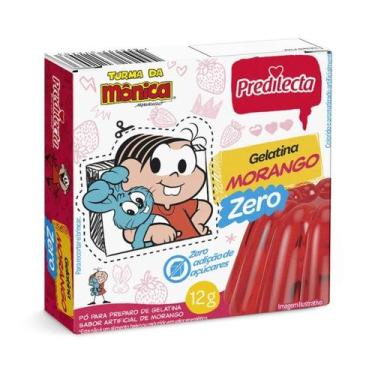 Imagem de Gelatina Em Pó Sabor Morango Diet Zero Açucar 12g Predilecta