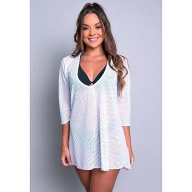 Imagem de Saída De Praia Curta Banho Vestido Moda Praia Mvb Modas Feminina-Feminino