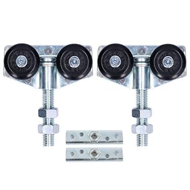 Imagem de QANYEGN Polia de porta deslizante, substituição de rolos de porta deslizante, polia de suspensão de porta de vidro para janela, porta de pátio, porta de vidro