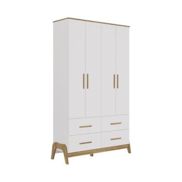 Imagem de Guarda Roupa Retro Móveis Peroba Guti 4 Portas Mdf