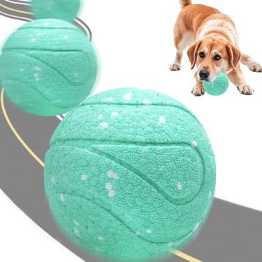 Imagem de Magicorange Brinquedos interativos para cães, brinquedos automáticos com rolamento, bolas de tênis com efeito rolante, bolas de pastoreio para cachorros/cães pequenos/médios/grandes (azul lago)