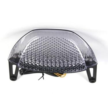 Imagem de Lanterna traseira de LED fumê Arashi para Honda CBR600RR 2009-2012 Acima da conversão de escape, luz traseira de freio de seta, acessórios de substituição de motocicleta integrados