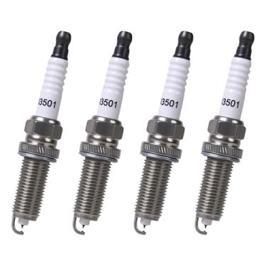 Imagem de Velas de ignição Iridium Platinum 93501 compatíveis com Acura ILX Honda Accord Civic Mazda CX-5 Scion XD Outback Toyota Corolla Prius Pontiac Vibe L4 1.3L-2.4L Substituição para LKAR7BIX-11S Pacote