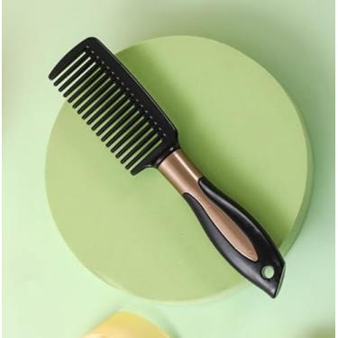 Imagem de Pente de massagem vermelho antiestático, pente de almofada de ar, pente de cabelo encaracolado, fivela interna de plástico, pente liso para cabelo liso, pente canelado