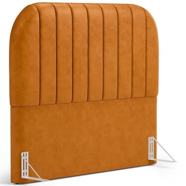 Imagem de Cabeceira Estofada Alice W01 Casal 140cm Couríssimo Orgânica Off White Lyam Decor