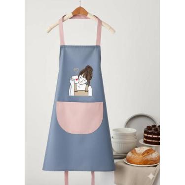 Imagem de Avental de Cozinha com Bolso Frontal 65x70cm Estampas Criativas Decora