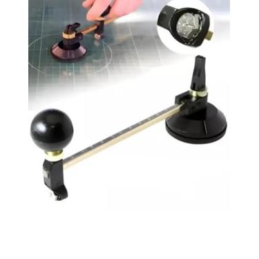 Imagem de Compasso Cortador De Vidro Circular Rodondo Até 120cm Profissional glass cutter redondo vidraceiro