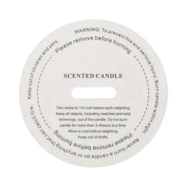 Imagem de Adesivos Para Velas Aromáticas DIY 10 50 Peças Redondos De Papel Ácido