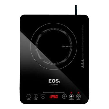 Imagem de Cooktop de Indução EOS Cheff Gourmet, 1 Boca, 2000W, Painel Digital Touch Full Glass e Timer até 3h Bivolt