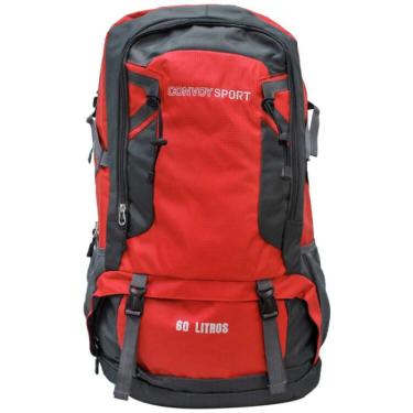 Imagem de Mochila Convoy Sport Camping 60L Em Poliéster - Vermelho