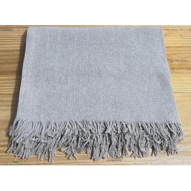 Imagem de Manta Para Sofá Gigante 100% Algodão Luxo – Decorativa Confortável e Protetora Para Sala e Cama (King 3mx1,80m AREIA)