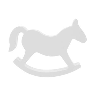Imagem de Fenteer Cavalo de Balanço de Madeira, Peça Decorativa Colecionável para Escritório, Festas E Mesa.
