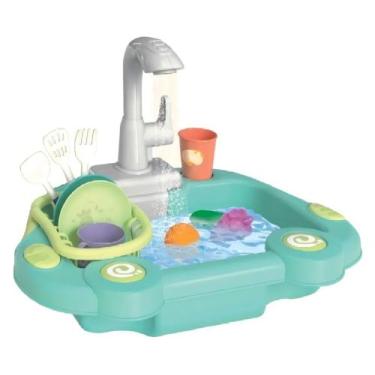 Imagem de Pia Lava Louça Infantil Brinquedo - Pia Aqua Magic - Braskit