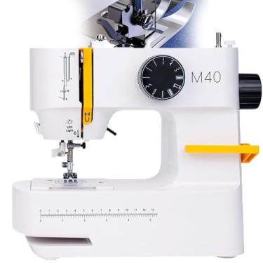 Imagem de Máquina de Costura com 10 Pontos de Costura, Iluminação LED, Enrolamento e Desengate Automáticos, Capaz de Costurar 6 Camadas de Jeans para Uso Doméstico e Projetos DIY