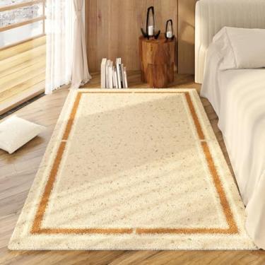 Imagem de Tapetes para quarto, decoração de sala de estar luxuosa e leve, tapete macio e fofo para cabeceira, tapete grosso e felpudo (180x280cm/B)