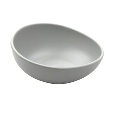 Imagem de G.E.T. Copo oval de molho de melamina ramekin cinza claro de 42,5 g (conjunto de 12) | Para condimentos, molhos e acompanhamentos