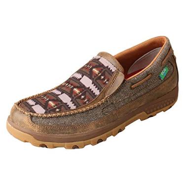 Imagem de Twisted X Bico masculino CellStretch Lacer Nano Safety Toe de 15 cm, Poeira/Multi, 11.5 Wide