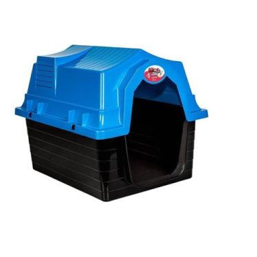 Imagem de Casinha para Cachorro Pequeno N1 Azul Jel Plast