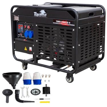 Imagem de Gerador Energia à Diesel 10KVA Toyama  Partida Elétrica 110V/220V Monofásico