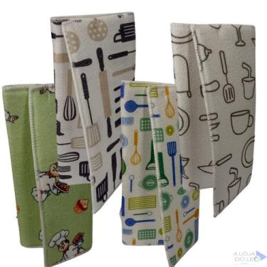 Imagem de Kit 4 Pano Tapete Ultra Absorvente Pia Escorredor Mágico - Top House