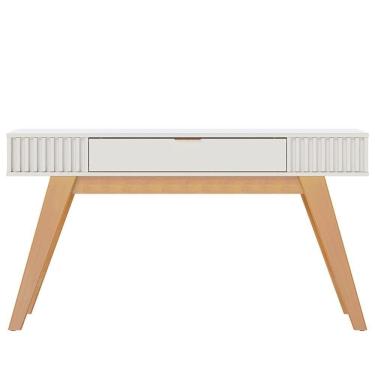 Imagem de Aparador Para Sala 1 Gaveta 136 Cm Riviera Colibri Off White Freijo