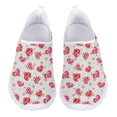 Imagem de Animal Lovely Cat Design Tênis de corrida leve para mulheres, Rosa (pink candy), 40 BR