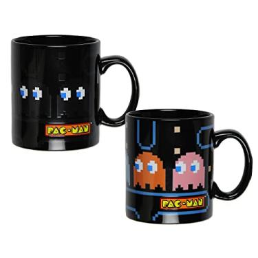 Imagem de Caneca Pac-Man com mudança de cor reativa ao calor, 473 ml, xícara de chá e café