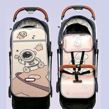 Imagem de Generic Almofada Refrigeradora para Carrinho de bebê, Elegante, Respirável, Assento para Carrinhos, Bambu, Seda Gelada (Astronauta)