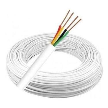 Imagem de Cabo Alarme Multicores 4 Vias 0,40Mm Caixa 100 Metros Branco