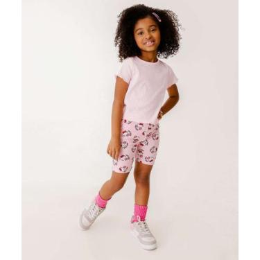 Imagem de Bermuda Infantil Ciclista Hello Kitty Sanrio Tam 4 a 1-24105, 10, Rosa