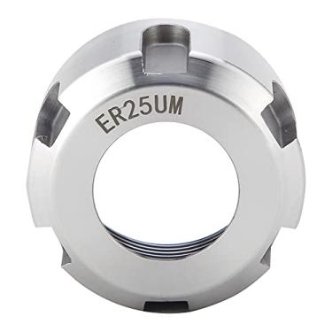 Imagem de YWBL-WH Suporte de Mandril de Porca de Pinça de Metal de Porca de Balanceamento Dinâmico ER25UM para Cabo de Ferramenta ER, Força de Fixação Forte, Alto Desgaste, ótimo para Substituir Peças (#03)