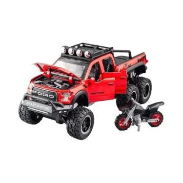 Imagem de Caminhão Off-Road Modelo De Brinquedo Em Escala 1:28 6x6 Raptor F150 E