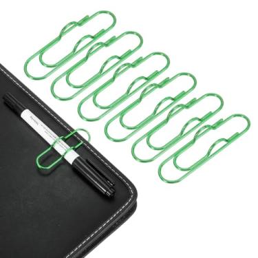 Imagem de PATIKIL Suporte de clipe de caneta para notebook, 6 peças de clipes de caneta de metal, verde