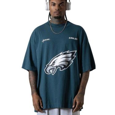 Imagem de Camiseta Huge Oversized Approve x NFL II Eagles Verde-Masculino