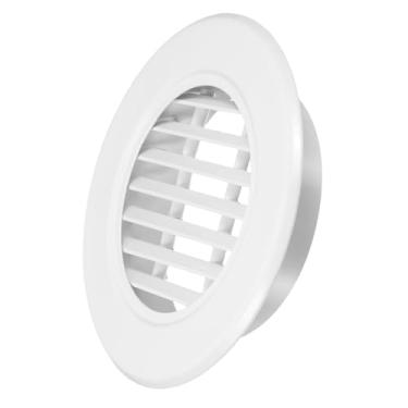 Imagem de PATIKIL Ventilação de ar redonda de 14,7 cm, capa de grade de grelha de 17 graus de liga de alumínio Soffit Ventilação HVAC para teto parede telhado banheiro cozinha garagem duto galpão garagem
