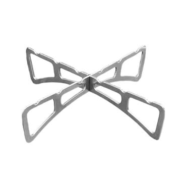 Imagem de Ｂｅｓｇａ Suporte para panelas a vapor com cesto cruzado, dobrável e, em aço inoxidável, ideal para cozinhar legumes no forno.