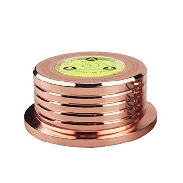 Imagem de Estabilizador de Peso Registro Giratória Clamp Disco LP com Detecção Nível Bolha 50Hz para Toca-Disco Vinil Gramofone Es