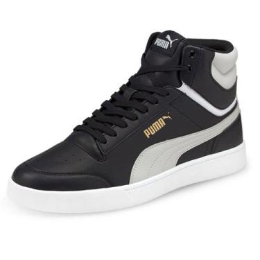 Imagem de Tênis Puma Shuffle Mid BDP Preto e Branco, 41, Preto