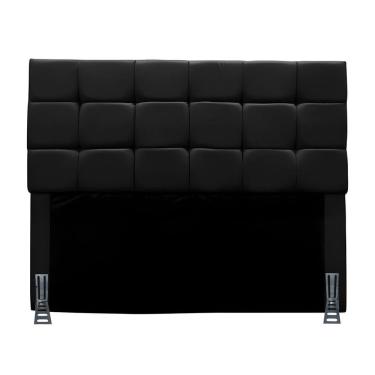 Imagem de Cabeceira Queen 160 Cm Estofada Larissa Em Suede Com Frame Preto