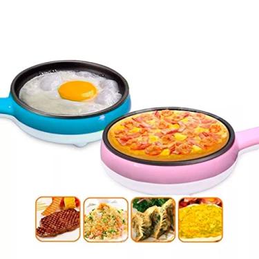 Imagem de Cozedor de Ovos Elétrico Portátil a Vapor 14 Ovos 110V – Cozinha Rápida com 2 Andares, Multifuncional para Ovos, Legumes, Omeletes e Salsichas (Azul)