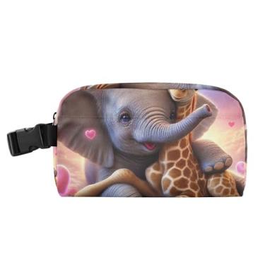 Imagem de TSENQUE Lancheira personalizada de girafa de elefante para mulheres, meninas, lancheira masculina e infantil, lancheira para trabalho, macia, fofa, bolsa térmica para escola